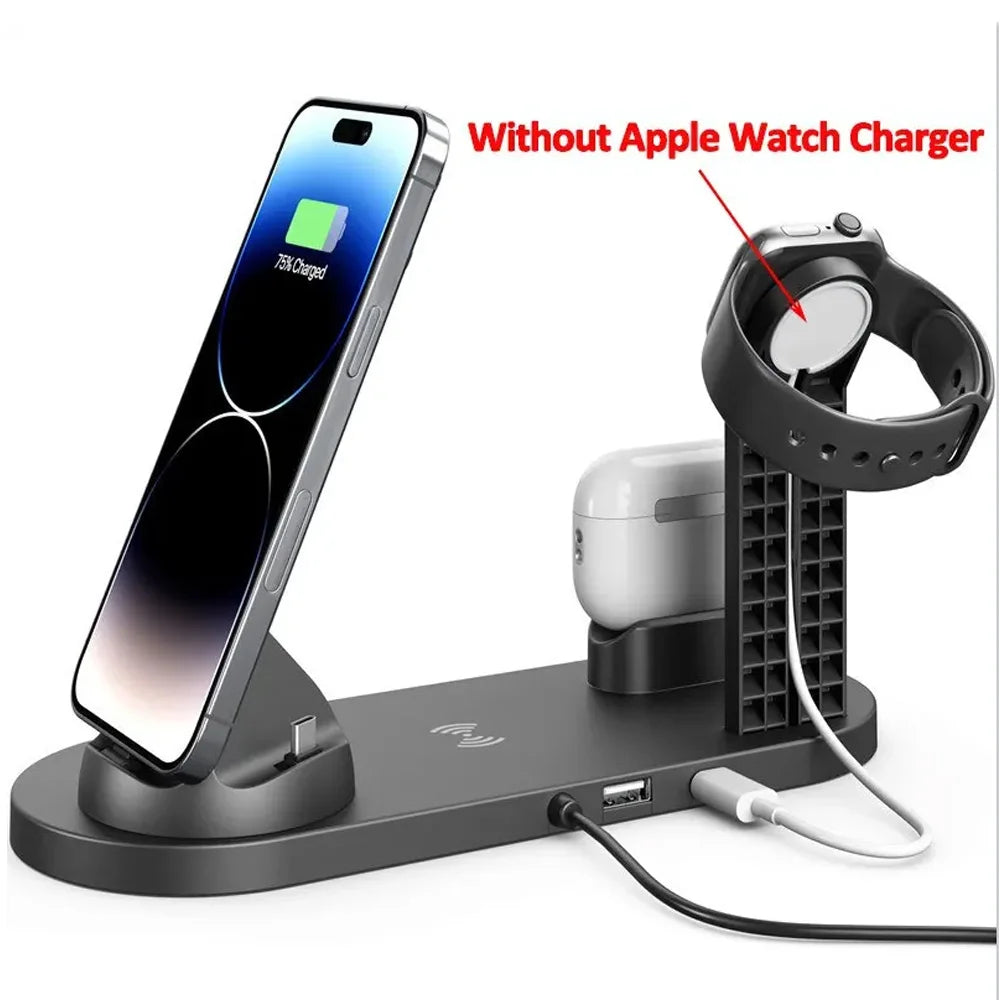 6 In 1 Wireless Charging Dock Station