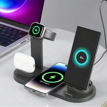 6 In 1 Wireless Charging Dock Station