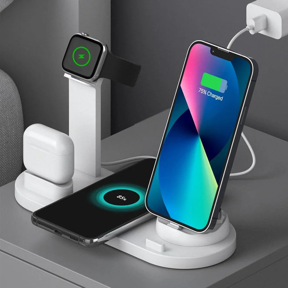 6 In 1 Wireless Charging Dock Station